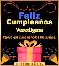 GIF Mensaje de cumpleaños Veredigma